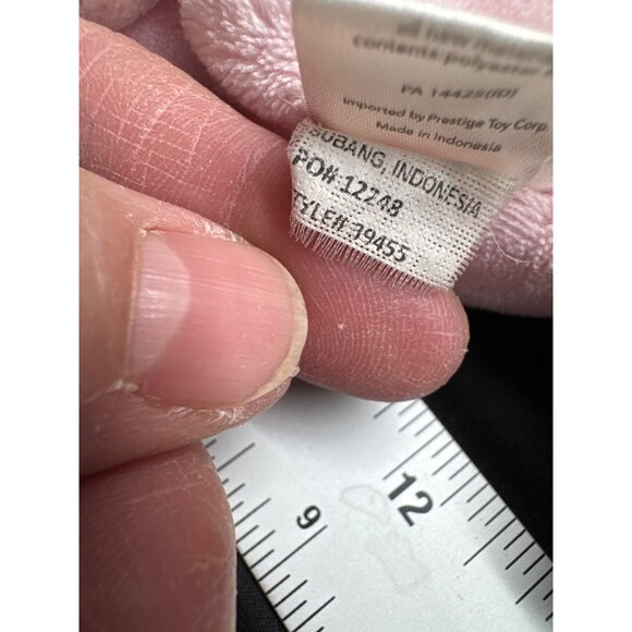 Carters My First Doll Plush Baby Toy Pink Rattle Kitty Slippers Blonde Blue Eyes - Picture 7 of 7